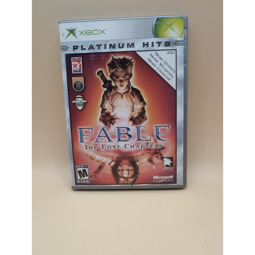 Fable The Lost Chapters Xbox Platinum Hits Complete CIB